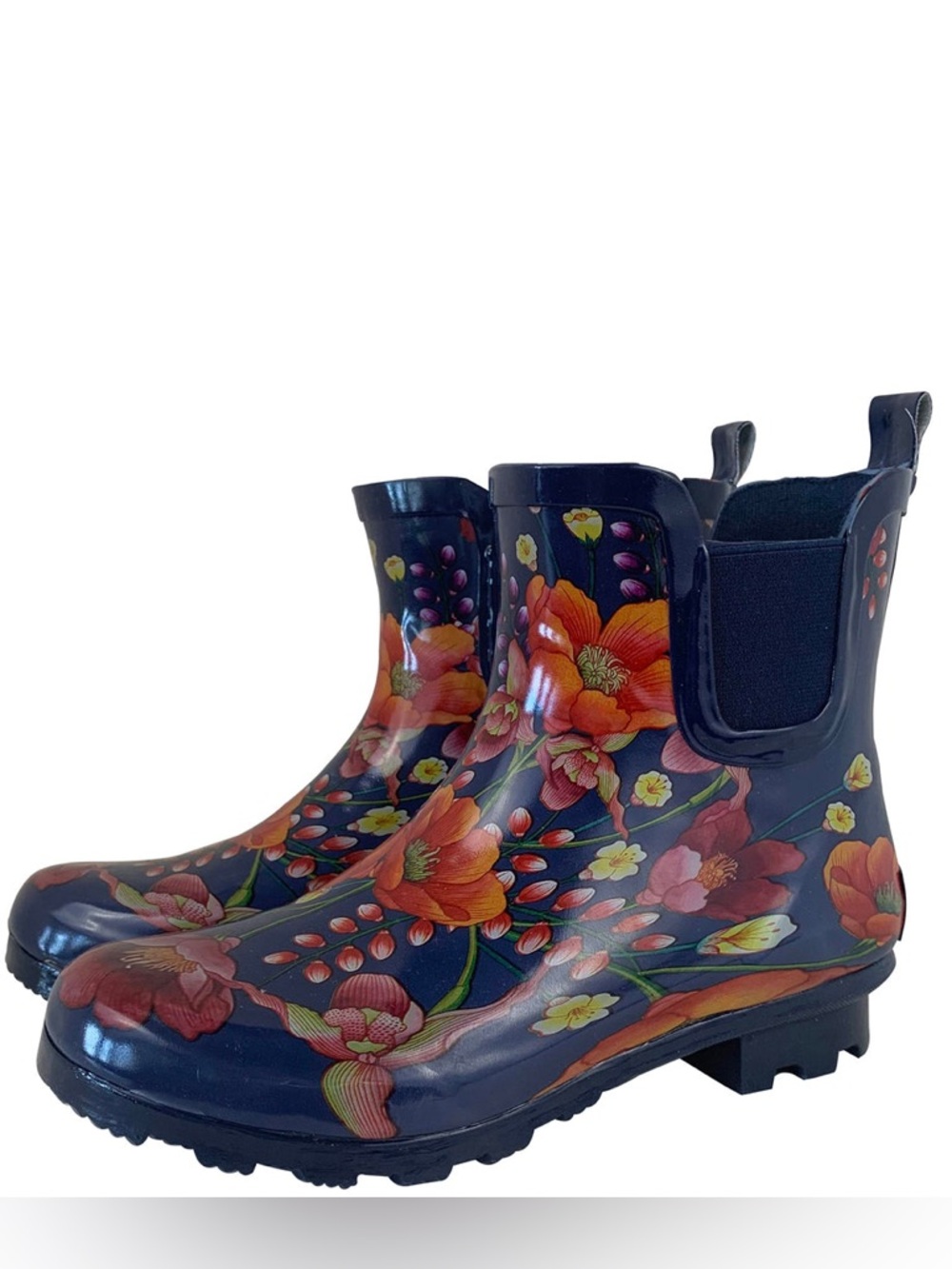 New in box Anuschka Rain Boots MOONLIT MEADOW